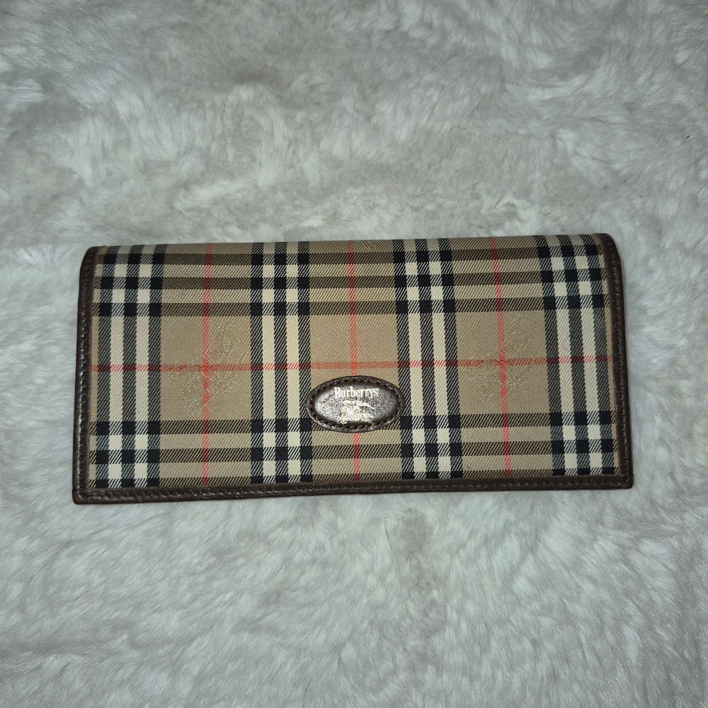 Authentic Burberry Nova Checkbook Wallet